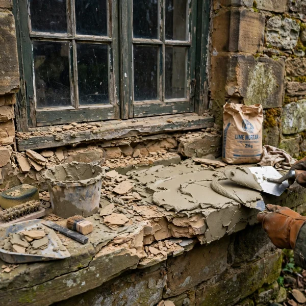 How to Repair Crumbling Sandstone Window Sills Without Damaging the Original Exterior Stonework