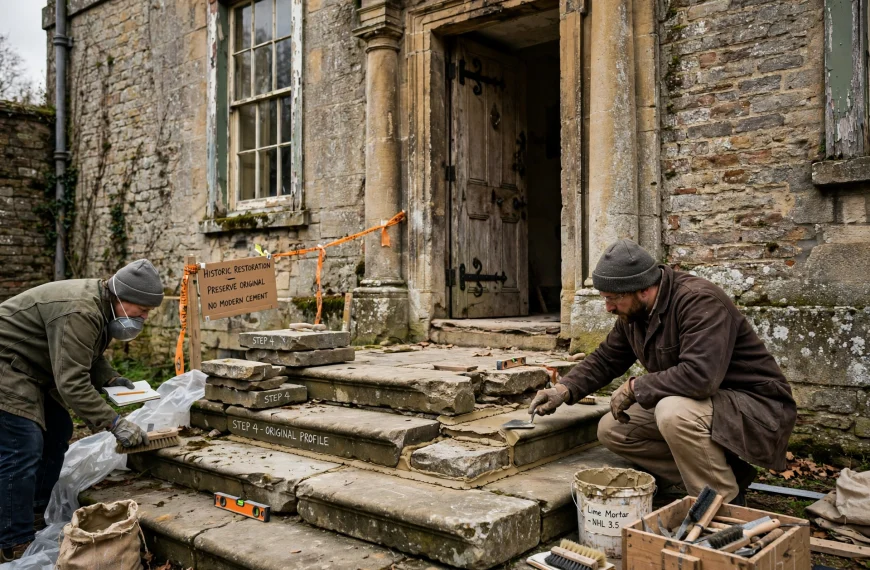 How to Repair Historic Stone Steps While Preserving Original Profiles and Improving Surface Safety