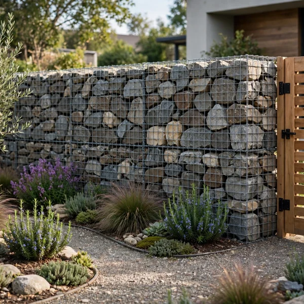 Gabion Wall Applications for Residential Garden Boundaries and Decorative Exterior Landscape Features